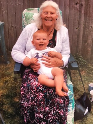 Mum and her youngest grandchild Max