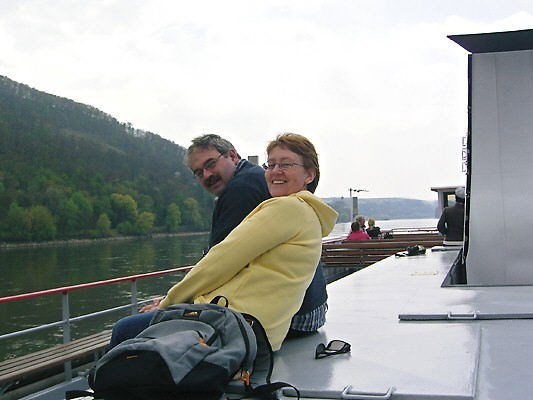 Steve n Barbara cruising on the Danube!