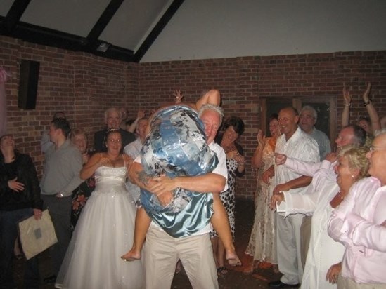 Dad and Deb's doing there dirty dancing bit haha