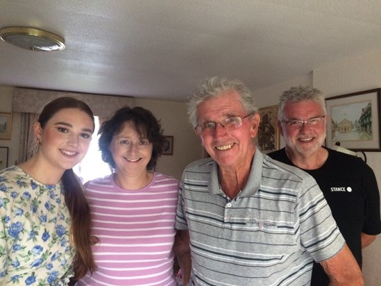 89th Birthday with Lizzie, Paul and Frances