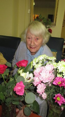 Margaret on her 90th birthday!