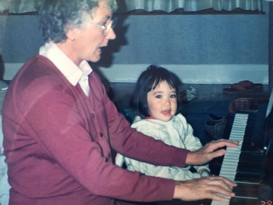 Margaret loved singing and playing the piano especially for children and at church 