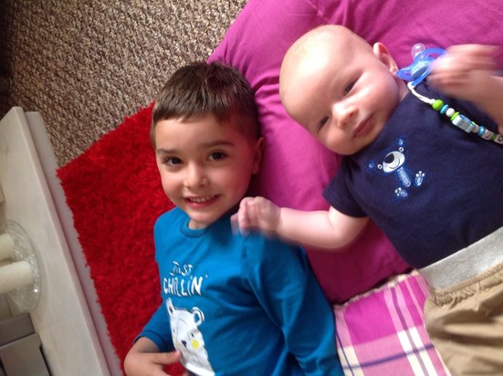 Your great grandsons,joshua and Joseph send birthday love to you xxxxxx