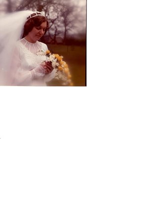 Beautiful you on our wedding day, 1978