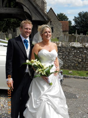 David' & Maryellen's wedding day