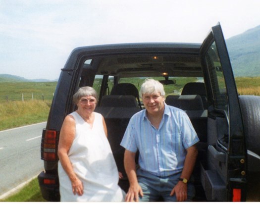 Dad and my Nan. A trip to Wales and yet another Landrover. :-)