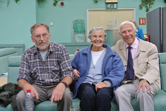 Before the cruise on Saga Ruby, 2012: son-in-law Graham, Mother and her late cousin's Jo's husband, Bill Bownes