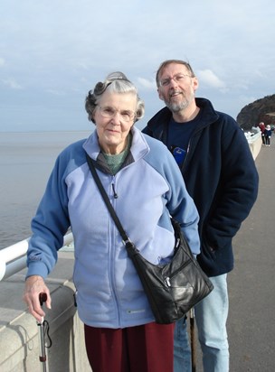 Mother with son-in-law Graham Blue Anchor, Minehead Jan 1, 2008