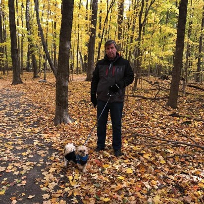 Stephen's with his only son Monty in Canada