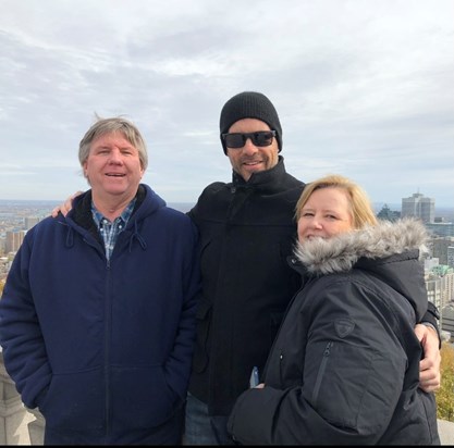 Uncle Stephen, Kevin and Aunty Lorraine - Quebec 2018
