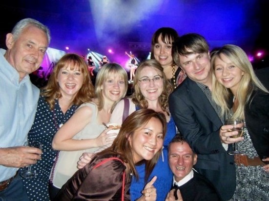 John having fun with friends from The Royal Albert Hall