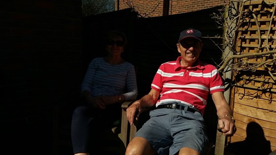 Dad relaxing in the sun again!