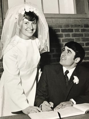 Roy and June on their wedding day 