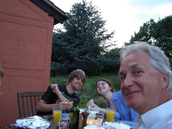 Dinner Al Fresco with Dad and Nicky