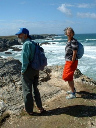 Tony with Claudine, Belle Ile August 2004