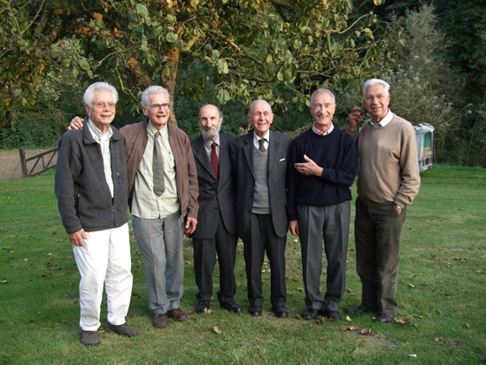 Tony with Jean-Pierre, Etienne, Michel, Baudouin and Gregoire Amory September 2009