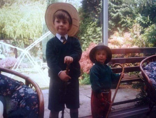 Alex and Jemma as children