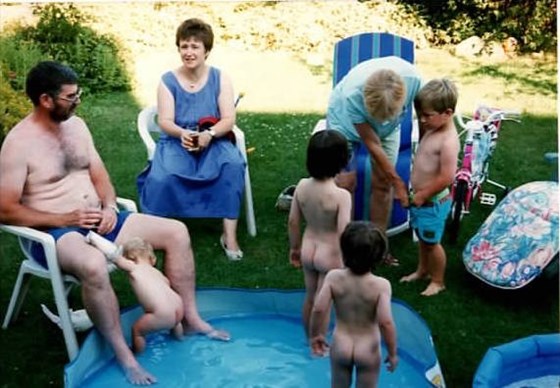 Bums and garden pool fun