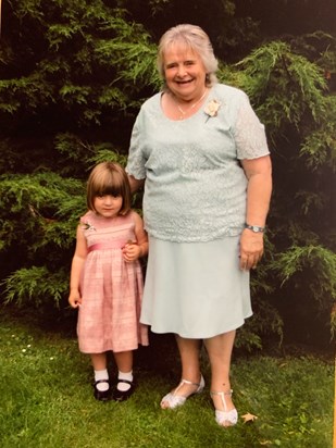 Mary with Tegan at Michaels' Wedding