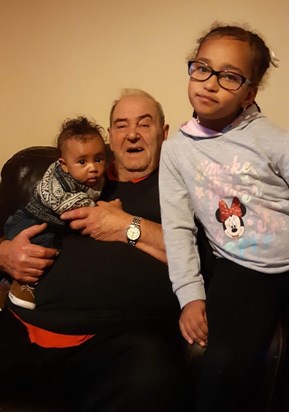Our great grandad we will love you always lots of love alima and Riley xxx