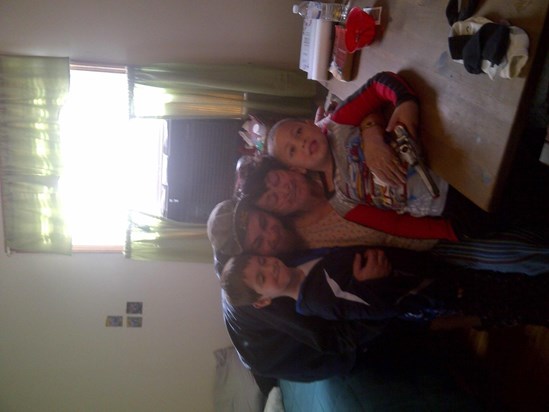 Mom with Grandson and Great Grandkids
