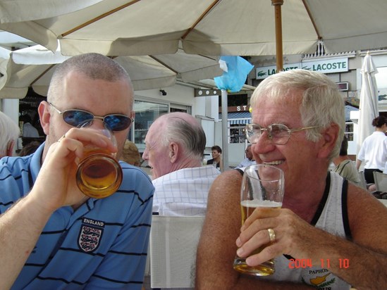 Great times with dad in cyprus