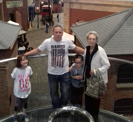 Nan with Karl and the kids at Milestones Museum 2017