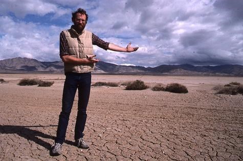 Dick attempting to sell me a prime piece of desert real estate near Palm Springs, CA. 1987