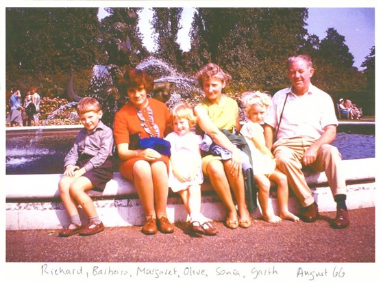 With the Wright family 1966