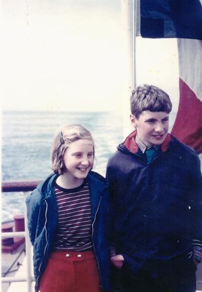 On the ferry to France