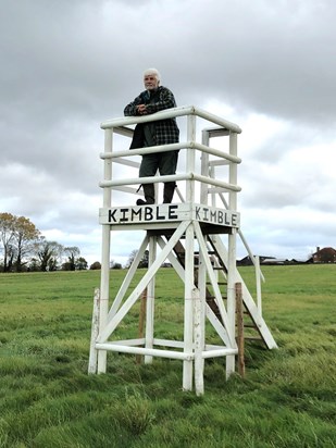 Dad at Kimble Racecourse 