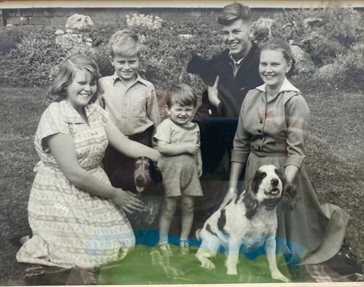 A treasured family photograph. Auntie Judy with all the Hobbs siblings at Haberfield on Jill’s 21st birthday xx