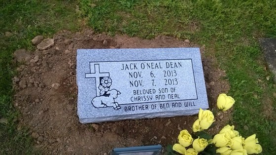 Jack's headstone