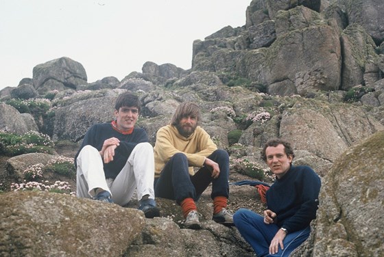 Eddie, Doug & Cleggy at Land's End 1980's