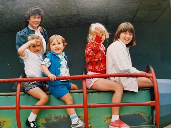 1987: having fun with the Colemans, Galway