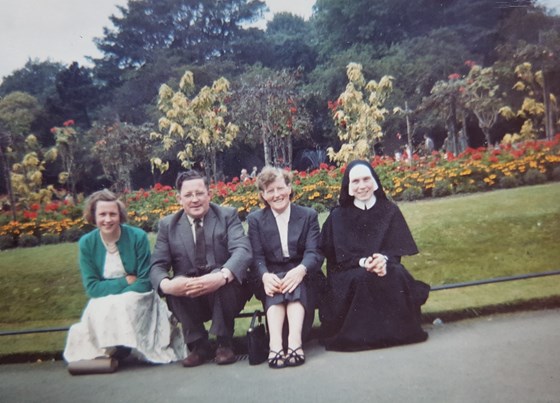 1960 with Mum, Uncle Phil and Aunt Sr Benigna, Cavan