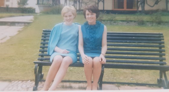 1967/8: with sister Eileen, England