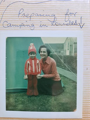 1979: with Colette in the back garden, Maghull