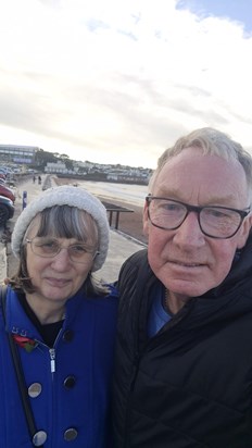 Sandra and Steve November 2022, Paignton seafront 