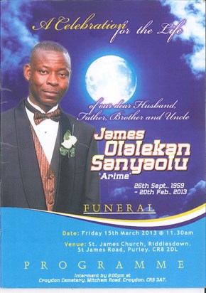 Funeral Service Program