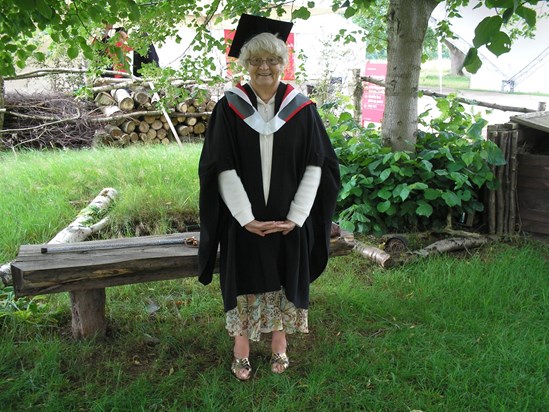  Mum enjoyed posing in my hat and gown