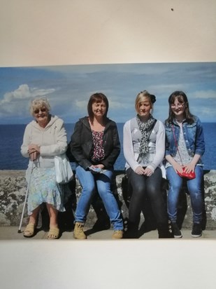 Happy Days, holidaying in Ayr with you and Dad and the girls xxx
