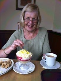 Mum having Coffee and Desert