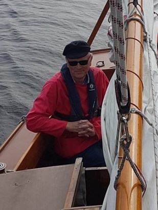 Dad on boat