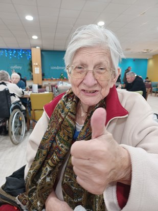 Thumbs up from Nan