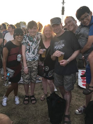 Enjoying British summertime festival in June 2018