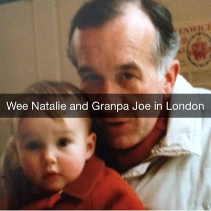 Wee Natalie and Grandpa Joe