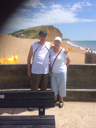 Memories of our afternoon at West Bay, Dorset - lovely Gordon and Maureen xx