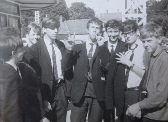 In Roskilde, Denmark with Len left of centre.