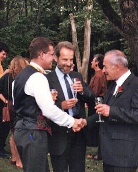 Paul and Beth's wedding, 1991: Leon, Matthew and David